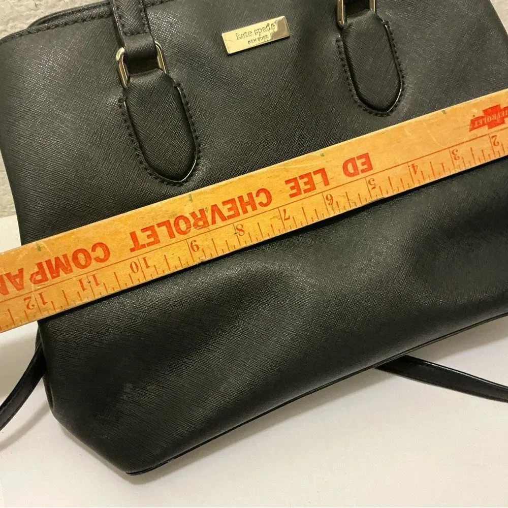 Kate Spade Black Satchel Bag crossbody multi compartment